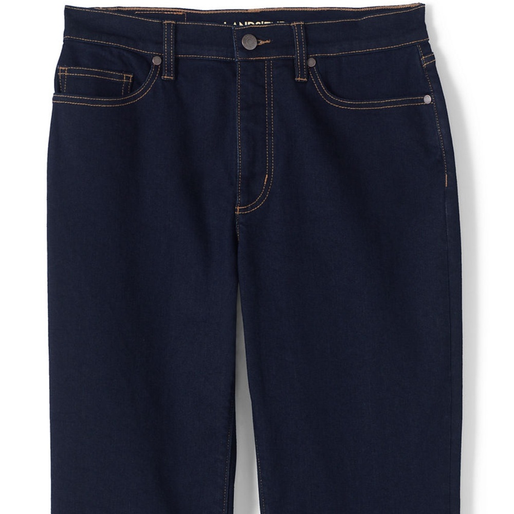 Lands End Women's High Rise Straight Leg Jeans 16P